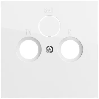 Gira System 70 Coaxial Antenna Socket, Pure White (086970)