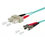Metz Connect OpDAT LWL-patchkabel SC-duplex til 2x ST, OM3, 1 m, aqua
