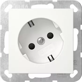 GIRA stikkontakt 441803 SCHUKO 30° + SH System 55 Re