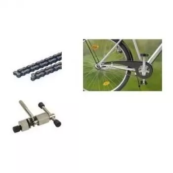 Fischer cykelkæde 1/2 inch x 1/8 inch, 112 led, til cykler med navgear