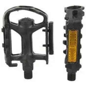 FISCHER cykelpedaler, til mountainbikes, sort plast, med sidereflektorer - 1 stk.