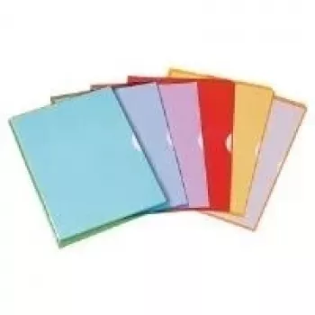 ELBA plastlommer Fard'Liss DIN A4, PVC 0,18 mm, lilla, åben i top og højre side, 2 sidegribehuller (100206696)