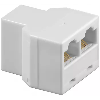 goobay T-adapter ISDN-splitter hvid