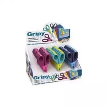 WEDO Gripy hobby-saks, rund, 130 mm, til højrehåndede, rustfrit stål – display med 30 stk.