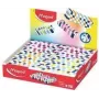 Maped viskelæder i plast, farvet ternet, phthalat- og PVC-fri, display med 20 stk. (123501)