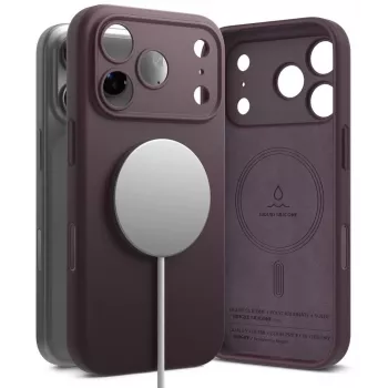 Ringke silikone magnetisk MagSafe-cover til iPhone 18 Pro, bordeaux