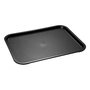 APS Fast Food Tray 350 x 270 mm, Height 20 mm, Polypropylene, Black (531)