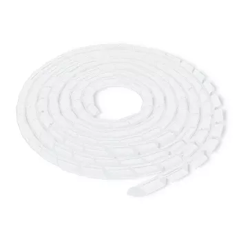Qoltec kabelorganisator 6 mm 10,0 m hvid