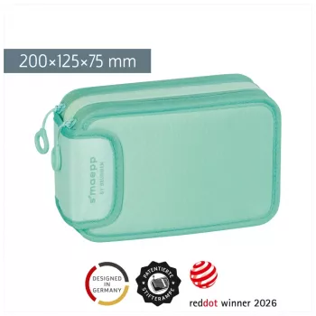 BRUNNEN penalhus fyldt s'maepp Sweet Colour Code mint 34-dele, 20,0 x 7,5 cm