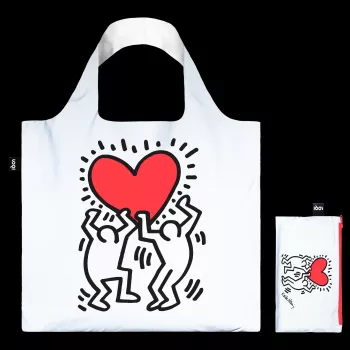 LOQI Keith Haring Taske – Dancing Heart (reflekterende)
