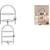 Ritzenhoff & Breker TJÄNA 3-trins serveringsstander, sort metal, (B)230 x (D)170 x (H)370 mm