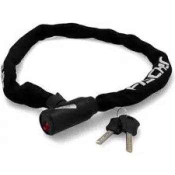 FISCHER neopren-kædelås til cykel med nøgle, hærdet stålkæde, 6 mm