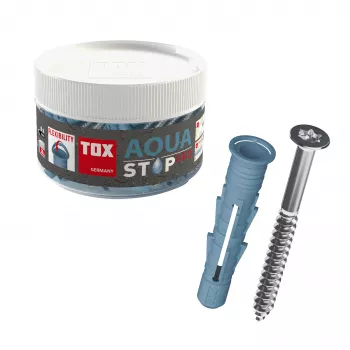 TOX AQUA STOP PRO 014271021 rawlplugs med skruer Ø 8 mm x 50 mm, 40 stk.