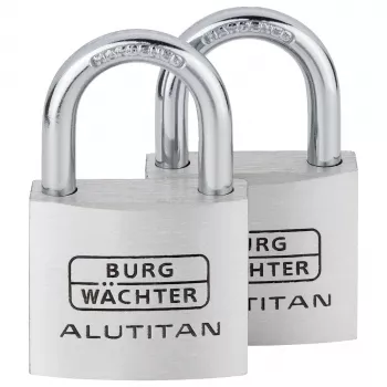 BURG WÄCHTER Duo 77040 SB hængelås, sølv