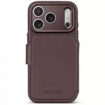 Decoded Leather Detachable Wallet lædercover til iPhone 18 Pro Max / 17 Pro Max, MagSafe, Chocolat Brown