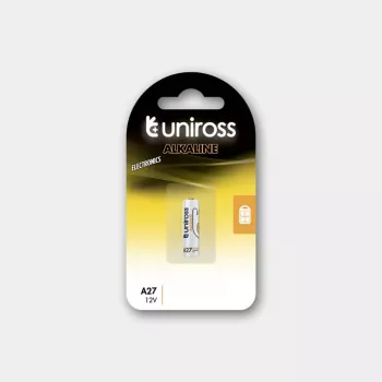 Uniross A27 alkalisk batteri, 1 stk.