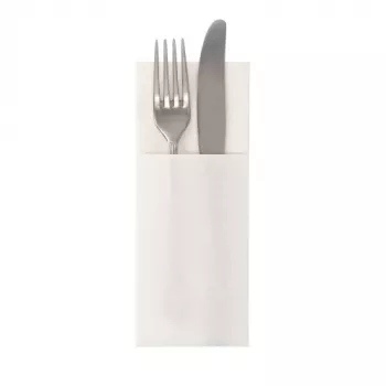 PAPSTAR ROYAL Collection servietpose, hvid, stoflignende premium-tissue