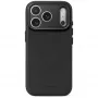 Decoded Leather Backcover – lædercover til iPhone 18 Pro / 17 Pro, kompatibel med MagSafe (sort)