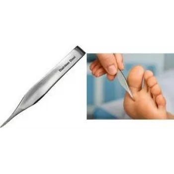FIRST AID ONLY tweezers for splinters, 144 mm, silver made of stainless steel, for fine gripping & holding work