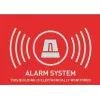 ABUS AU1315 Alarm Warning Sticker (UK), 74 x 52.5 mm