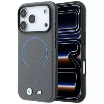 BMW M Carbon trykt ring MagSafe-cover til iPhone 18 Pro / 17 Pro, antracit