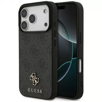 Guess 4G Small Classic Logo MagSafe-cover til iPhone 18 Pro / 17 Pro, sort