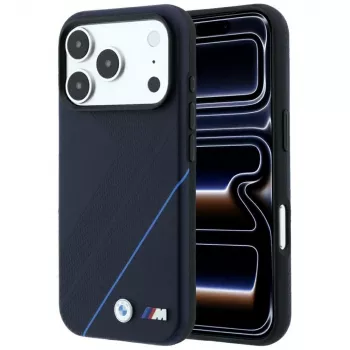 BMW M Tire Track Blue Line MagSafe-cover til iPhone 18 Pro / 17 Pro, marineblå