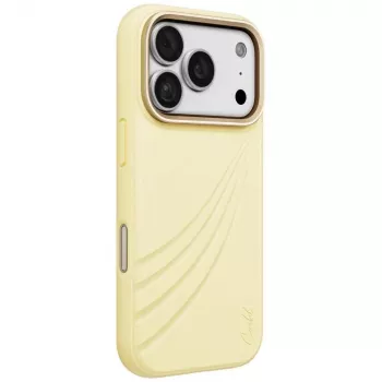 UNIQ Coehl Serina cover til iPhone 18 Pro / 17 Pro, magnetisk opladning, gul
