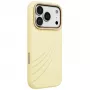 UNIQ Coehl Serina cover til iPhone 18 Pro / 17 Pro, magnetisk opladning, gul