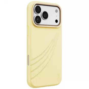 UNIQ Coehl Serina cover til iPhone 18 Pro Max / 17 Pro Max, magnetisk opladning, gul