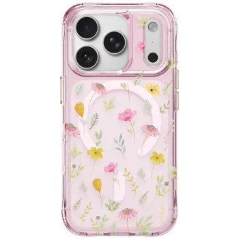 UNIQ Coehl Evie etui til iPhone 18 Pro / 17 Pro, magnetisk opladning, pink