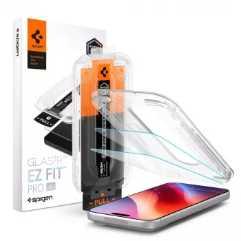 Spigen Glas.TR EZ Fit Pro HD AC 2-Pack Tempered Glass iPhone 16 Pro / 17 / 17 Pro / 18 Pro Clear