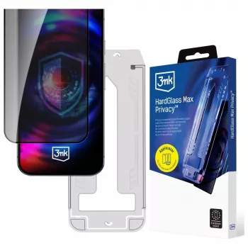 3mk HardGlass Max Privacy glas med applikator til Apple iPhone Air (3M008313)