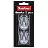 Sauber Oval krog, 2 stk., 3 x 4,7 cm, transparent