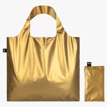 LOQI METALLIC guldhåndtaske