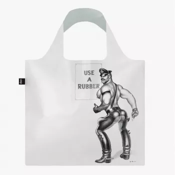 LOQI Tom of Finland – Use a Rubber – transparent taske