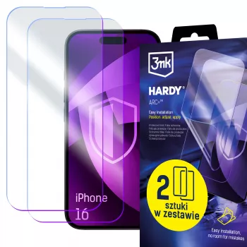 3mk Hardy ARC+ 4-lags skærmbeskyttelse til Apple iPhone 16