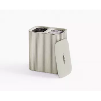 Joseph Joseph Tota Twin Luxe 90L vaskesorterer, Ecru