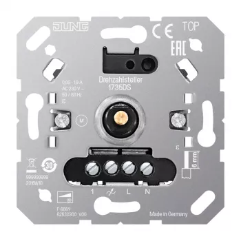 Jung 1735 DS hastighedsregulator med tænd/sluk-kontakt