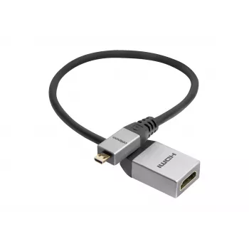 celexon Micro HDMI M/F-adapter med Ethernet, 2.0a/b 4K, Professional Line