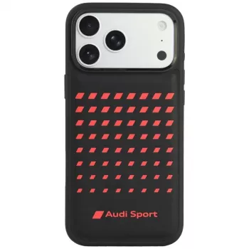 Audi Sport kunstlæder MagSafe-cover til iPhone 18 Pro Max / 17 Pro Max sort