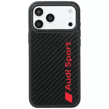 Audi R8 Carbon Fiber MagSafe-cover til iPhone 18 Pro Max / 17 Pro Max, sort