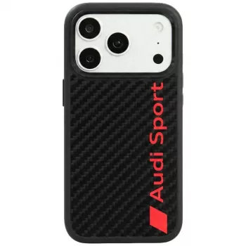 Audi R8 Carbon Fiber MagSafe cover til iPhone 18 Pro / 17 Pro sort