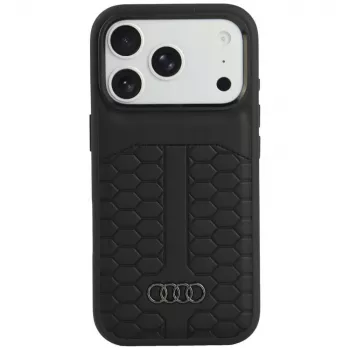 Audi læder MagSafe-cover til iPhone 18 Pro / 17 Pro, sort