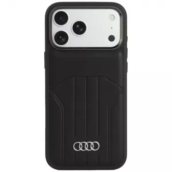 Audi kunstlæder MagSafe cover til iPhone 18 Pro Max / 17 Pro Max, sort