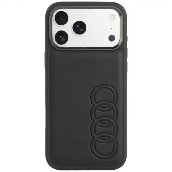 Audi TT kunstlæder MagSafe cover til iPhone 18 Pro Max / 17 Pro Max, sort