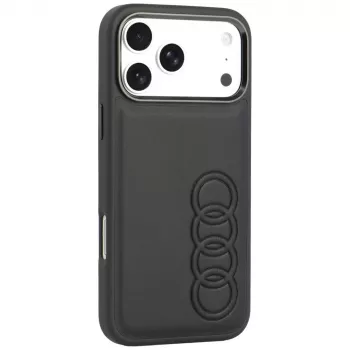 Audi TT kunstlæder MagSafe cover til iPhone 18 Pro Max / 17 Pro Max, sort