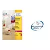Avery L7670R runde etiketter, neonrød, Ø 63,5 mm, 300 stk. (25 ark x 12)