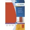 HERMA Special permanent klæbende arkivetiketter, mat uigennemsigtigt papir, rød, 38 x 297 mm, 100 stk. (20 ark x 5)