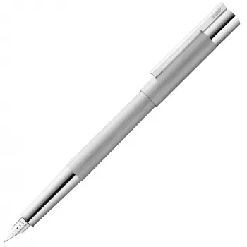 LAMY scala patronfyldepen, børstet sølv, M (medium)